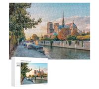 Distinctive Jigsaw Puzzle for Adults, Notre Dame at Sunset, 300 PCS