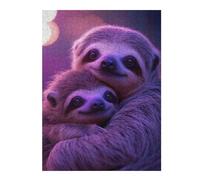 Distinctive Jigsaw Puzzle for Adults, Two Sloths Hugging, 500 PCS