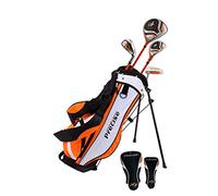 Distinctive Left Handed Junior Golf Club Set for Age 3 to 5 ( Height 3' to 3'8" ) , Left Handed Only, Set Includes: Driver (15" ), Hybrid Wood (22*), #7 Iron, Putter, Bonus Stand Bag & 2 Headcovers