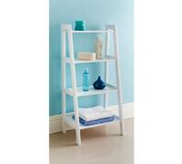 Distinctive New England Style Maine White Ladder Shelf Bathroom Storage Unit New pajee TM