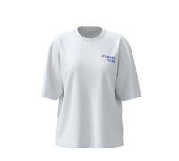Distinctive Print Oversized Round Neck T-Shirt Women COMMA Blanc XL