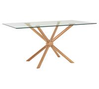 Distinctive Rectangular Rose Gold Dining Table, Contemporary Kitchen Table For Breakfast, Lunch, Dinner Premier Housewares Rose Gold One Size