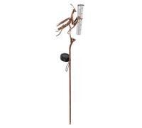 Distinctive Shape Rain Gauge for Grounds Exterior, Solar Powered Iron Construction Featuring LED Feature Outdoor Rain Measure Gauge Simple Measure Accurate Solar Weatherproof