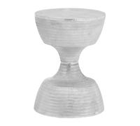Distinctive Small Stool, Hourglass Shape Modern Bar Stool For Bedroom, Luxe Design Luxury Stool For Kitchen Interiors by Premier Silver One Size