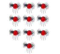 Distinctive Tulle Side Hair Clip Hair Charm Practical Netting Costume Clip For Halloween Celebration And Themed Event