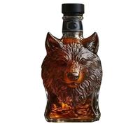 distinctiveWhiskey Glass Decanter, Funny Whiskey Decanter Animal Bottle, 2025 New Deer, Owl, Wolf Man, Elephant, Eagle Whisky Bottle, Exquisite Whisky Decanter for Dad Husband, Home Bars Decoration