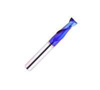 Distinctness Ground Spiraling Wood Milling Cutter Little Blue Coated Alloy Tool for Machining Engraving Heat Dissipation Machining Carving Appliances