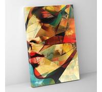 Distorted Portrait Cubism Canvas Print - Cubism, Canvas Print, Canvas Wall Art, Home Decoration, 12" x 18"