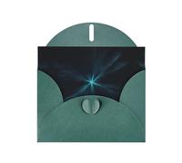 Distorted radiation Dark Green Patterns greeting card 6x4 inches with envelope, covering birthdays, weddings and other occasions