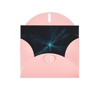 Distorted radiation Pink Patterns greeting card 6x4 inches with envelope, covering birthdays, weddings and other occasions