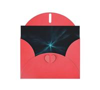 Distorted radiation Red Patterns greeting card 6x4 inches with envelope, covering birthdays, weddings and other occasions