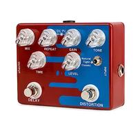 Distortion Delay Guitar Effect Pedal True Bypass Guitar Accessories Guitar Parts Aluminum Alloy Guitar Effects Pedal