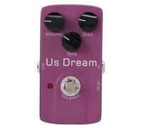 Distortion Effect Guitar Pedal, Analog Tube Monoblock, Purple Metal - True Bypass, Low Power Consumption, Ideal for Guitar Players