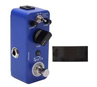 Distortion Pedal Metal Mini Effects High Gain Electric Guitar Effector 3 Modes MDS5 Compact All Metal Shell Bluish Violet for Guitarists Soloists