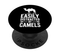 Distracted By Camels Funny Camel PopSockets Adhesive PopGrip