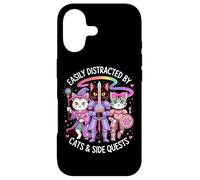 Distracted By Cats And Side Quests Cute Hero Cats Geek Girls Case for iPhone 17