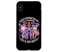 Distracted By Cats And Side Quests Cute Hero Cats Geek Girls Case for iPhone XS Max