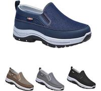 Distrainar CNA Trop Shoes for Men, CNA Trop Men Outdoor Hiking Orthopedic Shoes, CNA Trop Shoes for Men Wide, Mens Slip On Shoes (Color : Blue, Size : 8.5)