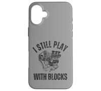 Distress I Still Play With Blocks V-8 Engine Cylinder Block Case for iPhone 16 Plus