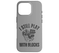 Distress I Still Play With Blocks V-8 Engine Cylinder Block Case for iPhone 16 Pro