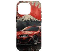 Distress JDM Drift Race Car Rising Sun Sakura Blossom Art Case for iPhone 16 Pro