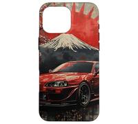 Distress JDM Drift Race Car Rising Sun Sakura Blossom Art Case for iPhone 16 Pro Max