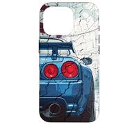 Distress JDM Drift Racing Car Tokyo Skyline Street Drifting Case for iPhone 16 Pro