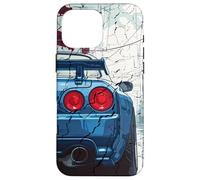 Distress JDM Drift Racing Car Tokyo Skyline Street Drifting Case for iPhone 16 Pro Max