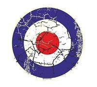 Distressed Aged RAF MOD ROUNDEL TARGET Funny Rat look Vinyl Car Sticker Bomb Decal Vinyl 90x90mm approx.