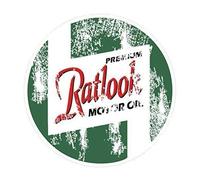 Distressed Aged RATLOOK MOTOR OIL Funny Rat look Vinyl Car Sticker Bomb Decal Vinyl 100x100mm approx.