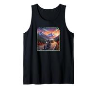 Distressed Alaska Road Trip Biker Tank Top