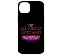 Distressed All About Watching Shakespeare Humorous Slogan Case for iPhone 14 Plus