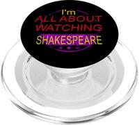 Distressed All About Watching Shakespeare Humorous Slogan PopSockets PopGrip for MagSafe