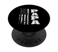 Distressed American Flag Papa PopSockets Adhesive PopGrip