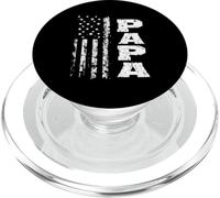 Distressed American Flag Papa PopSockets PopGrip for MagSafe