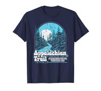 Distressed Appalachian Trail Vintage Night Hiking Stars Moon T-Shirt
