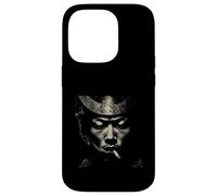 Distressed Asian Man Smoking Cigarette Grunge Art Case for iPhone 14 Pro