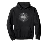 Distressed Atom Science Geek Physics Design Pullover Hoodie