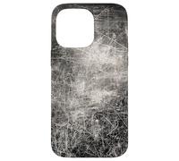 Distressed Black and White Scratch Line Art Case for iPhone 14 Pro Max
