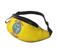 Distressed Breaking Bad Fanny Pack Men Women Fashion Los Pollos Hermanos Crossbody Waist Bag for Traveling Phone Money Pouch