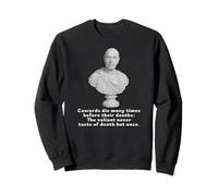 Distressed Cowards Valiant Taste Julius Caesar Quote Tragedy Sweatshirt