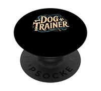 Distressed Dog Trainer Paw Print Design PopSockets Adhesive PopGrip