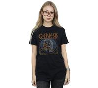 Distressed Eagle Cotton Boyfriend T-Shirt Genesis Black XXXL