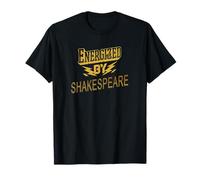 Distressed Energized By Shakespeare Humorous Slogan Joke T-Shirt