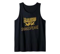 Distressed Energized By Shakespeare Humorous Slogan Joke Tank Top