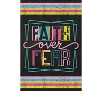 Distressed Faith Over Fear: Blank 120 Page Lined Journal/Notebook/Poetry/Lyric Book