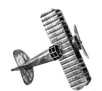 Distressed Finish Metal Airplane Model For Indoor Display By Vintage WWII Fighter Planes And Aviation History(A)