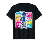Distressed Funny Ow Ow Ow Stickman Chronic Pain Awareness T-Shirt