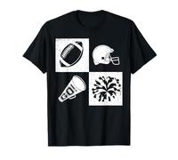 Distressed Game Football Player Score Touchdown Fall Season T-Shirt