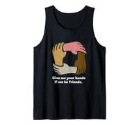 Distressed Give Hands Puck Midsummer Dream Shakespeare Quote Tank Top